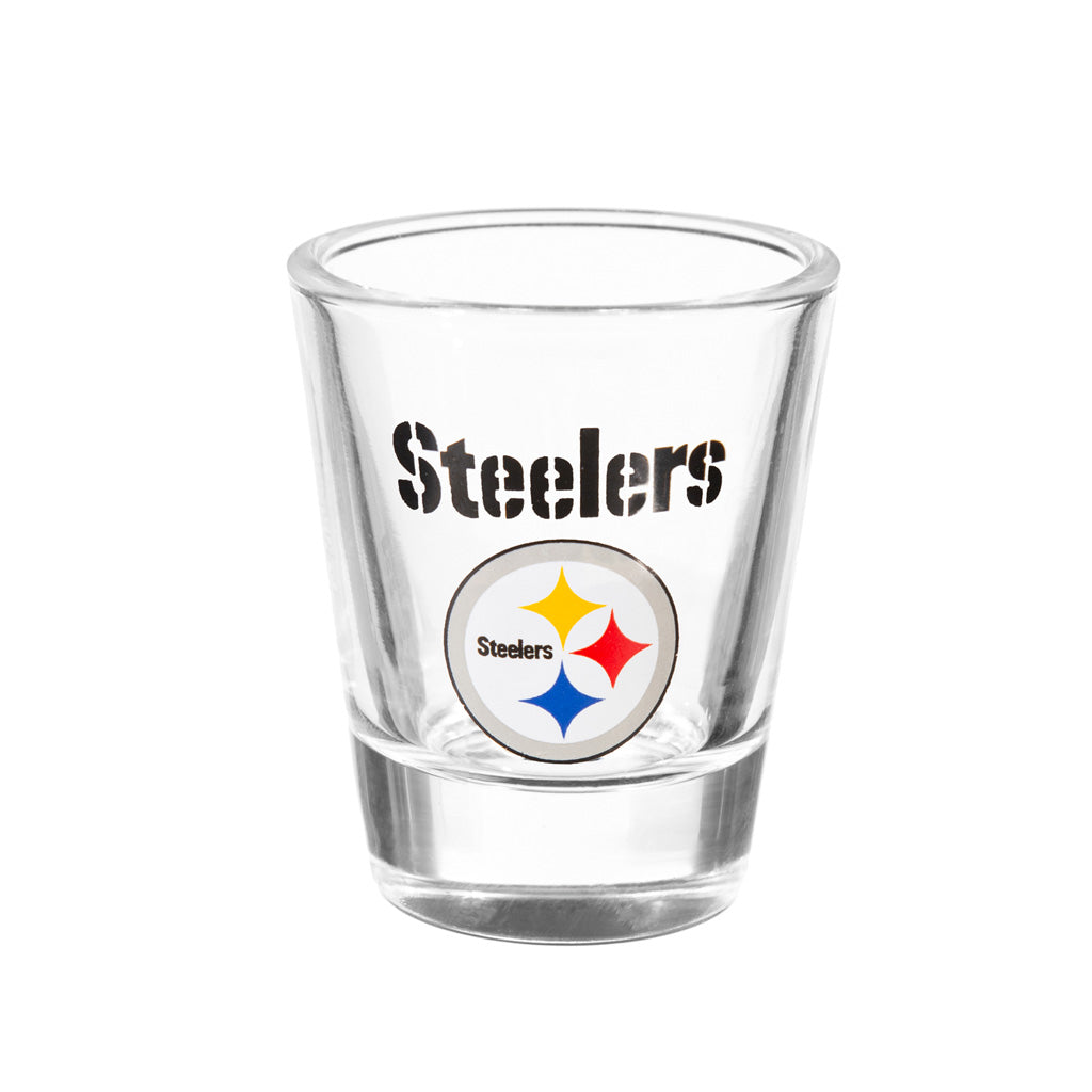 NFL Pittsburgh Steelers Evergreen 4-Piece Shot Glass Set