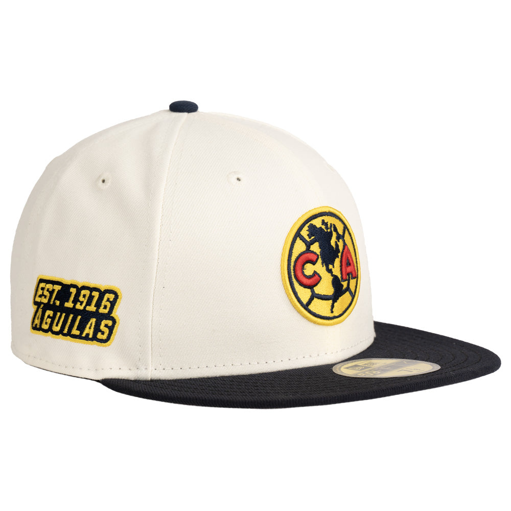 Club America New Era Yellow Logo 59FIFTY Fitted