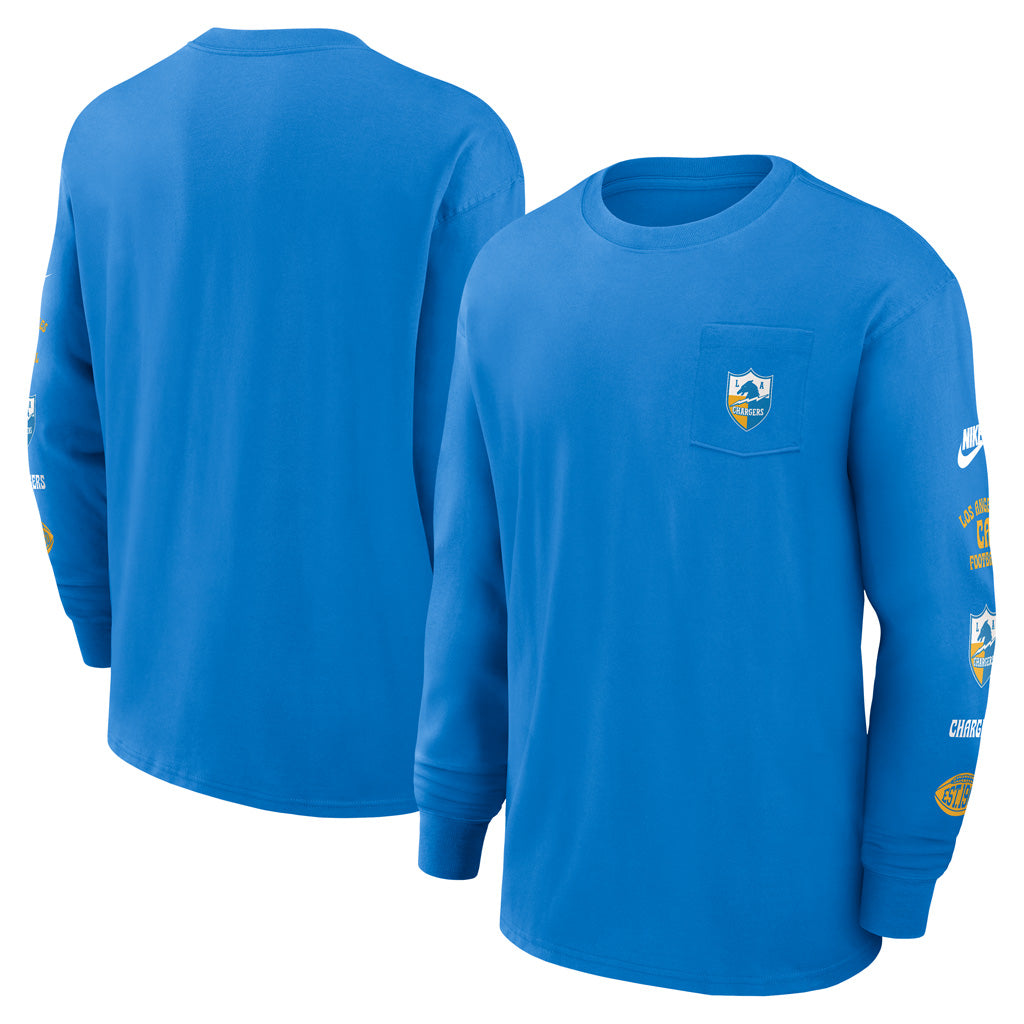 NFL Los Angeles Chargers Nike Pocket Max90 Long Sleeve T-Shirt