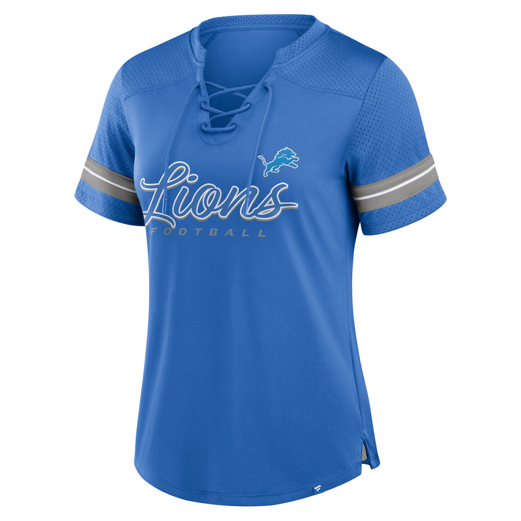 NFL Detroit Lions Fanatics Women&#39;s Play Script Lace-Up Top