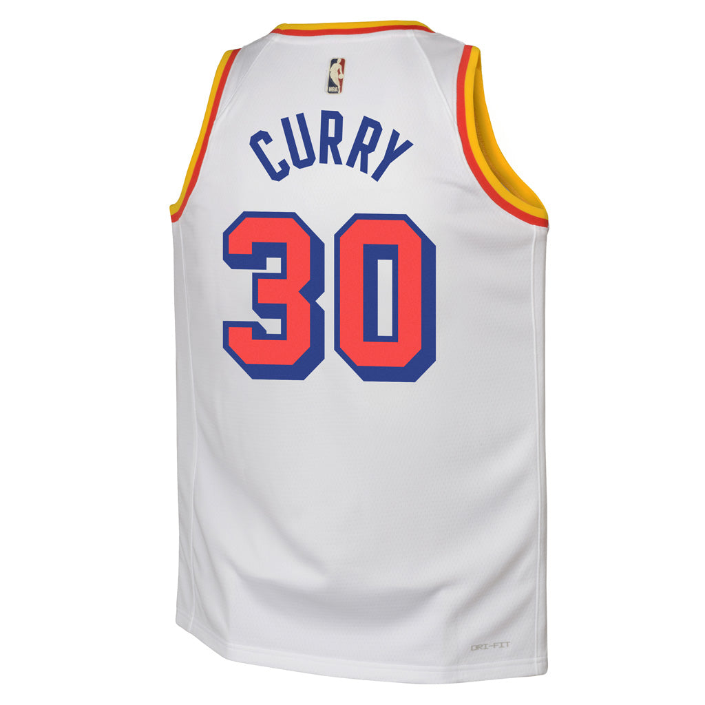 NBA Golden State Warriors Steph Curry Youth Nike 2024/25 Hardwood Classic Swingman Jersey