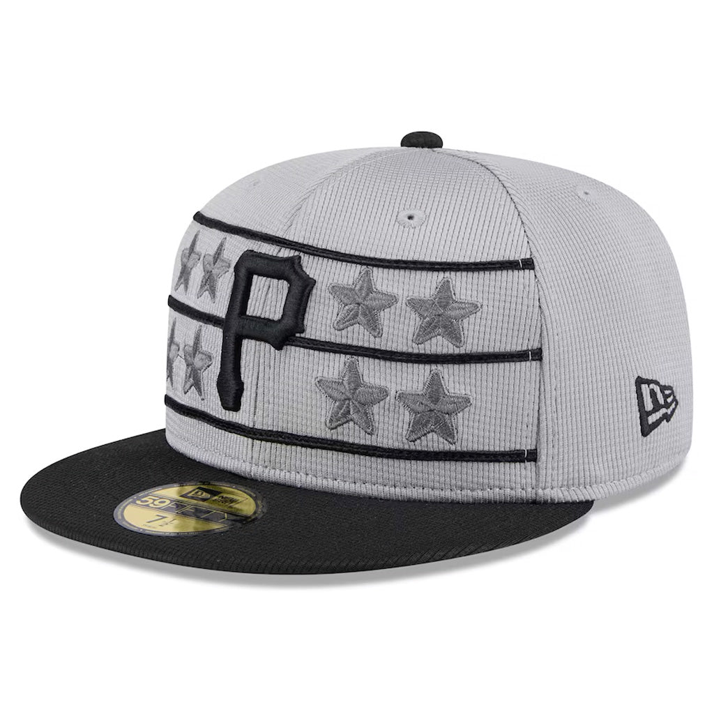 MLB Pittsburgh Pirates New Era 2025 Graphite Batting Practice 59FIFTY Fitted Hat - Graphite