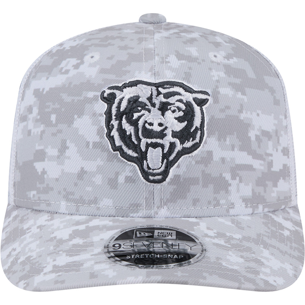 NFL Chicago Bears New Era 2024 Salute to Service 9SEVENTY Stretch-Snapback Hat