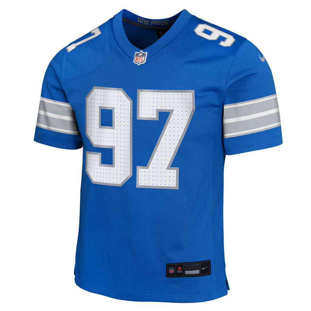 NFL Detroit Lions Aiden Hutchinson Youth Home Game Jersey