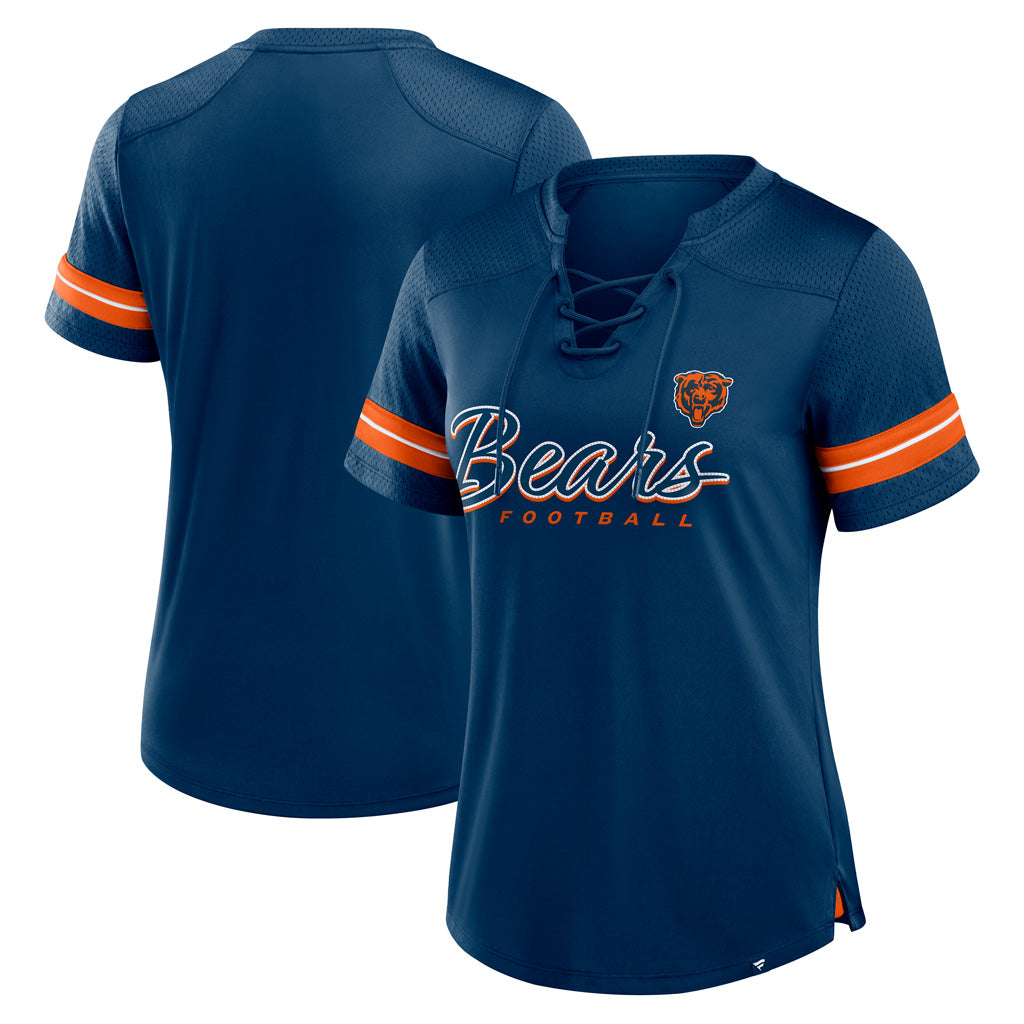 NFL Chicago Bears Fanatics Women&#39;s Play Script Lace-Up Top