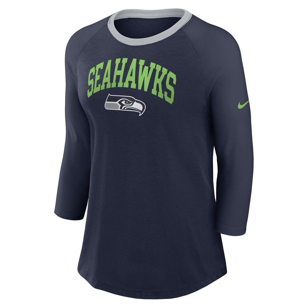 NFL Seattle Seahawks Women&#39;s Nike Fashion 3/4 Sleeve Tee