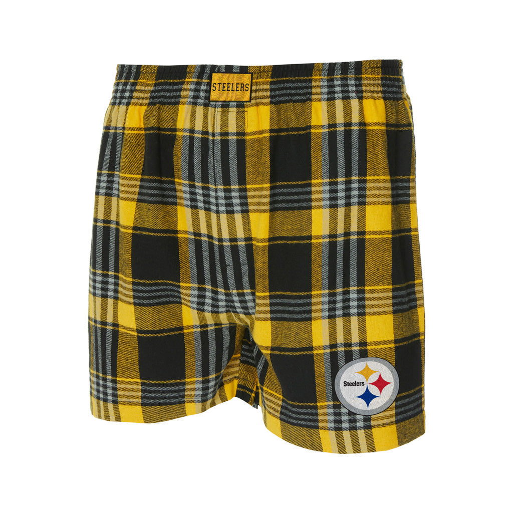 NFL Pittsburgh Steelers College Concepts Region Boxer Shorts - Black