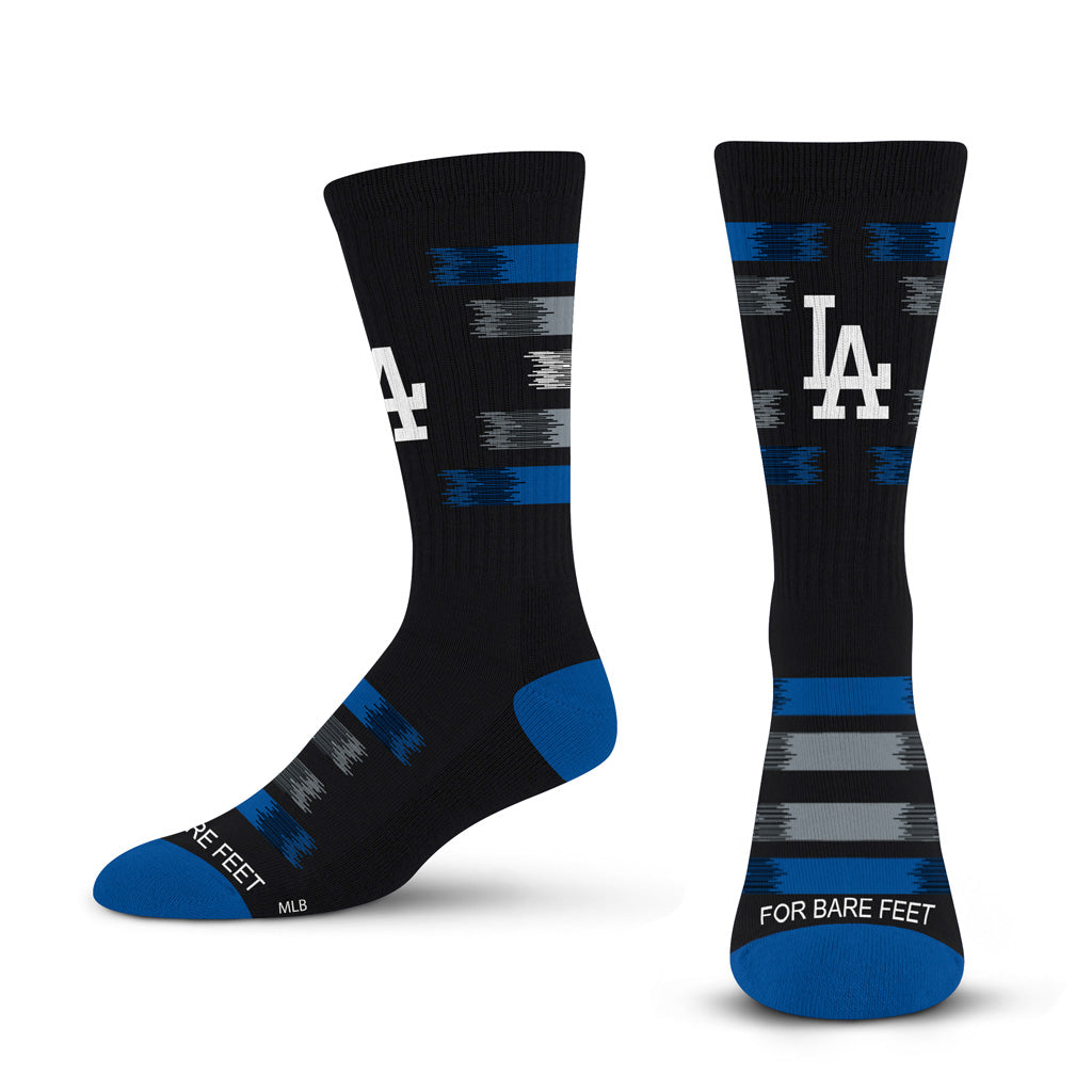 MLB Los Angeles Dodgers For Bare Feet Fade to Black Socks