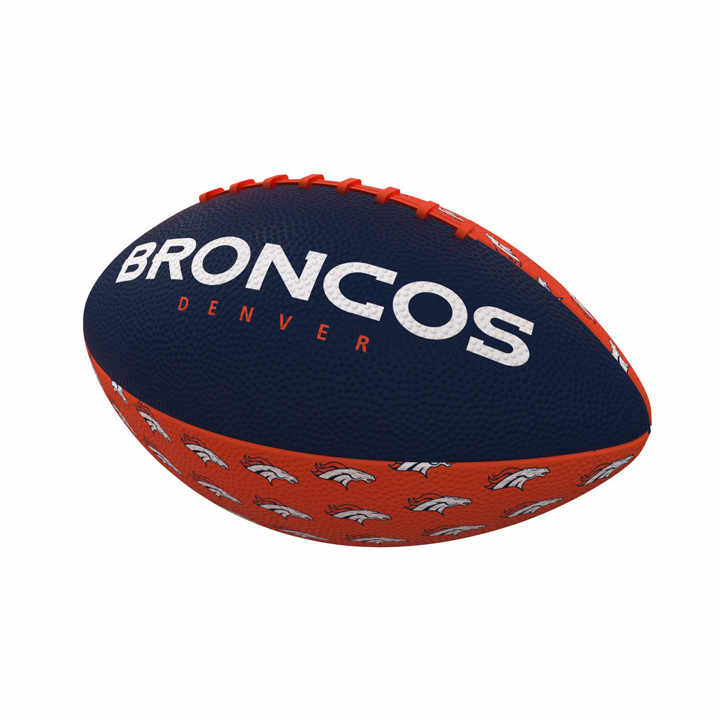 NFL Denver Broncos Logo Brands Mini Rubber Ball