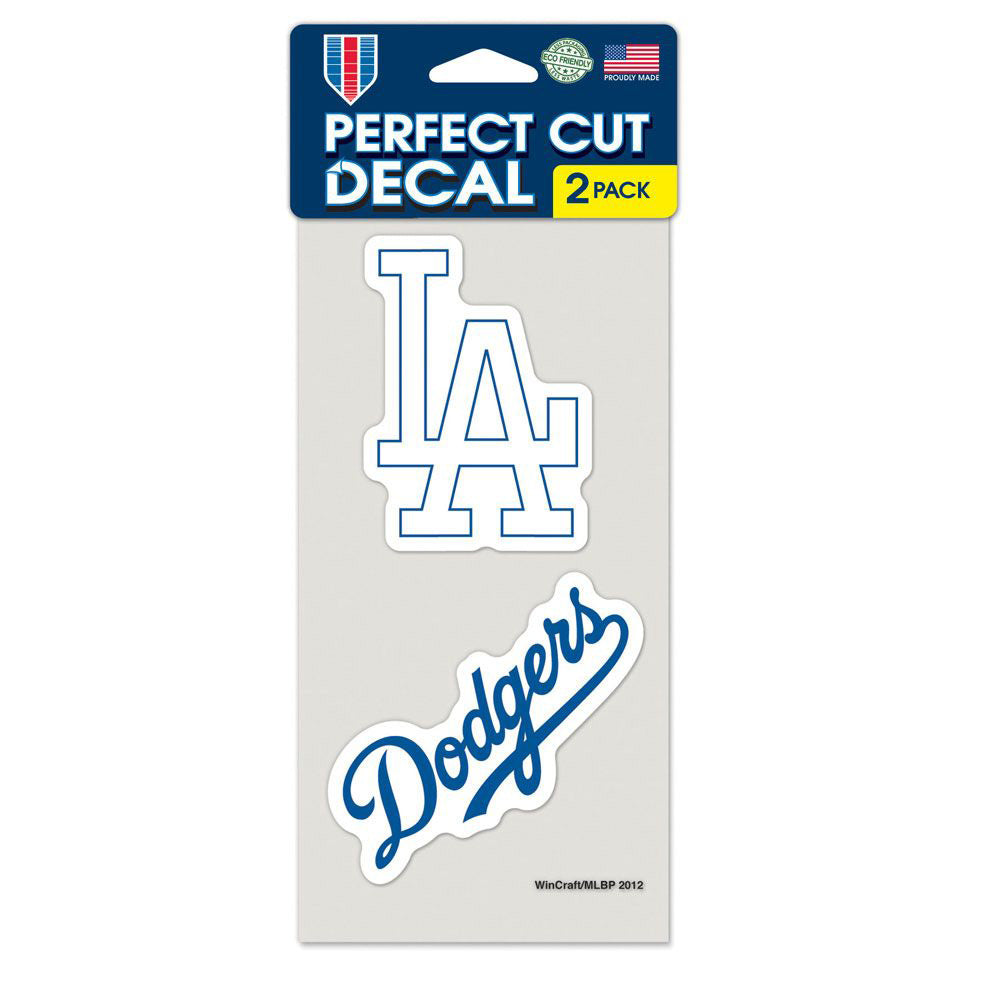 MLB Los Angeles Dodgers WinCraft 4&quot; x 8&quot; Slogan Decal Pack