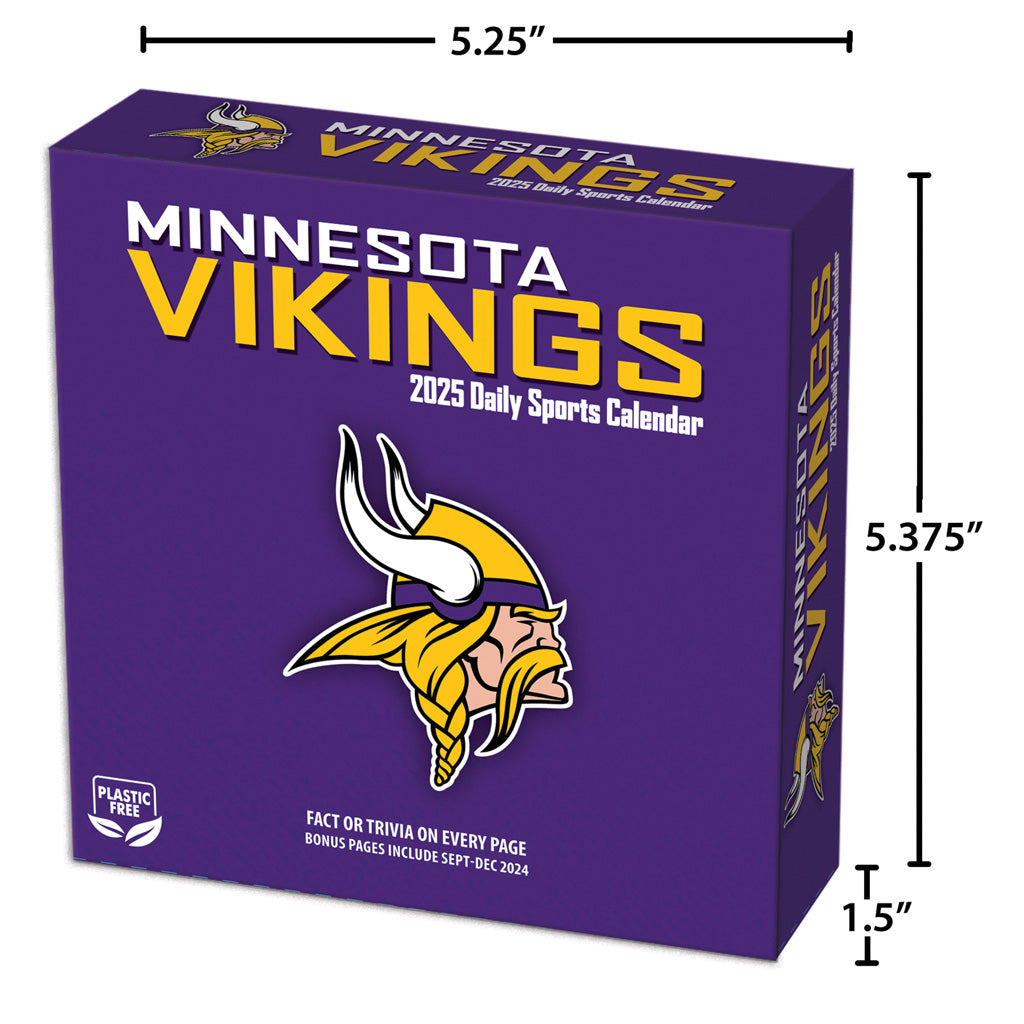 NFL Minnesota Vikings 2024-2025 Boxed Calendar