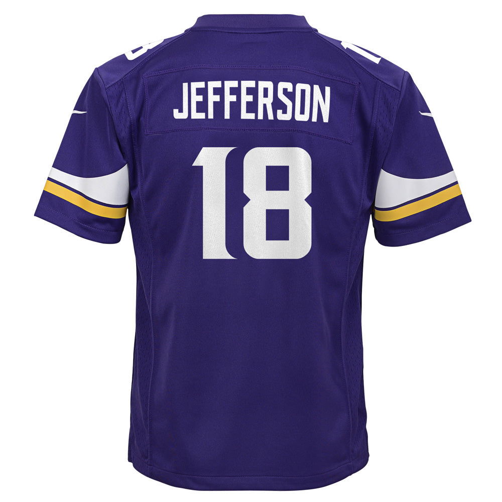 NFL Minnesota Vikings Justin Jefferson Youth Nike Home Game Jersey