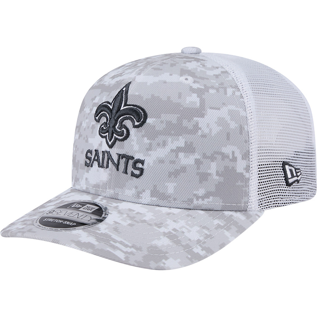 NFL New Orleans Saints New Era 2024 Salute to Service 9SEVENTY Stretch-Snapback Hat