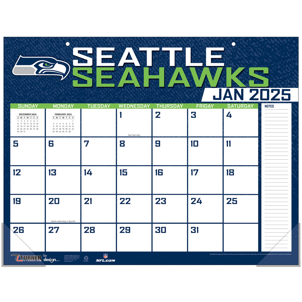 NFL Seattle Seahawks 2024-2025 Desk Calendar