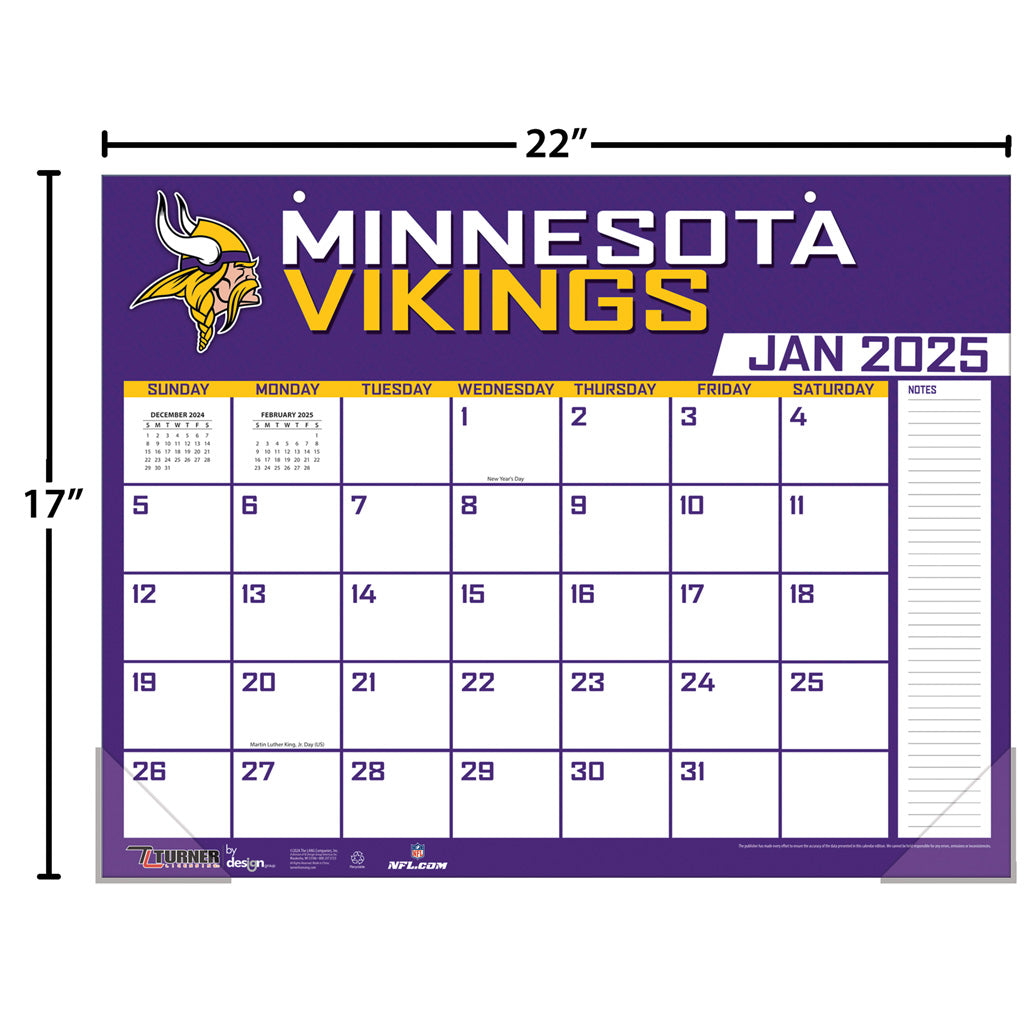 NFL Minnesota Vikings 2024-2025 Desk Calendar