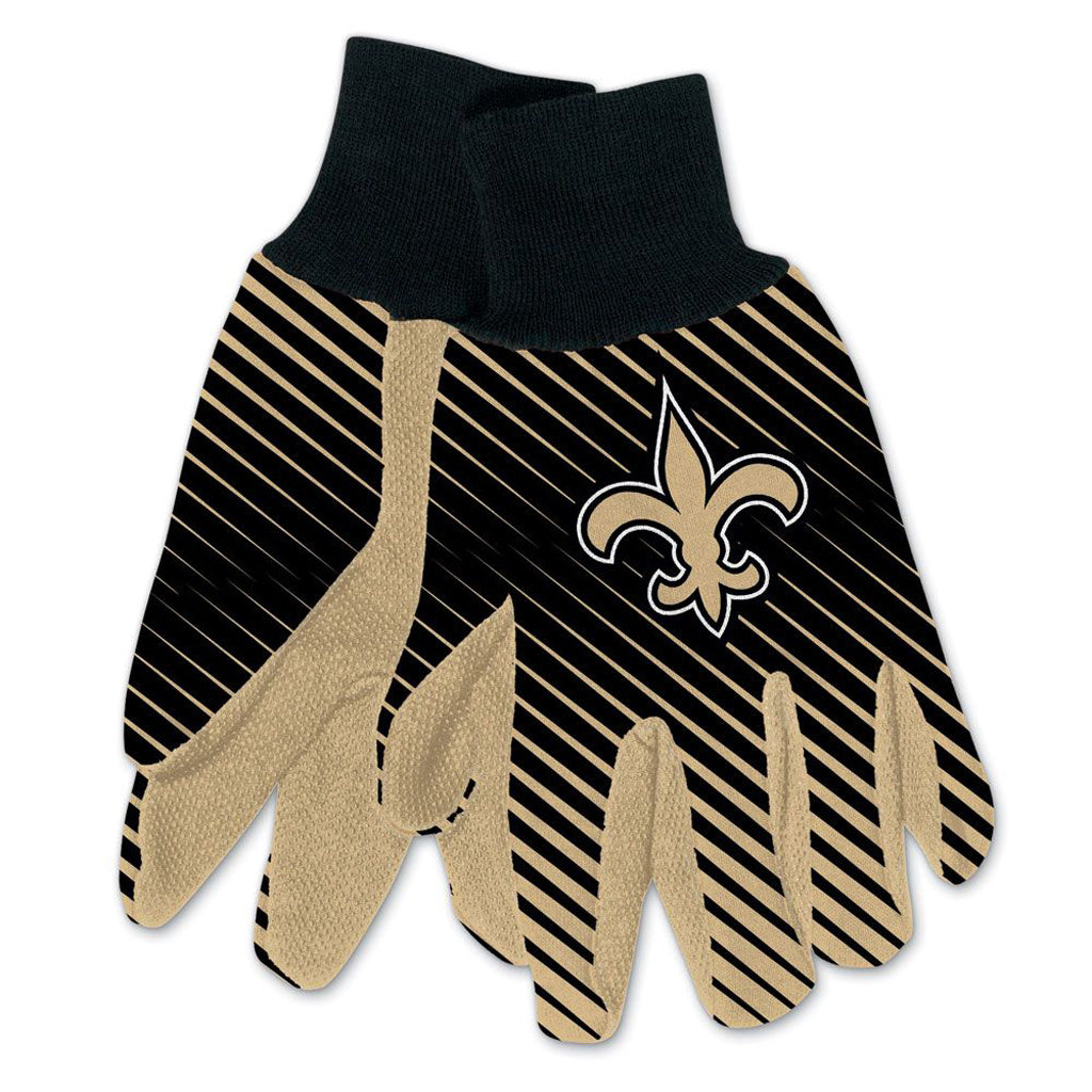 NFL New Orleans Saints WinCraft Team Stripe Utility Gloves