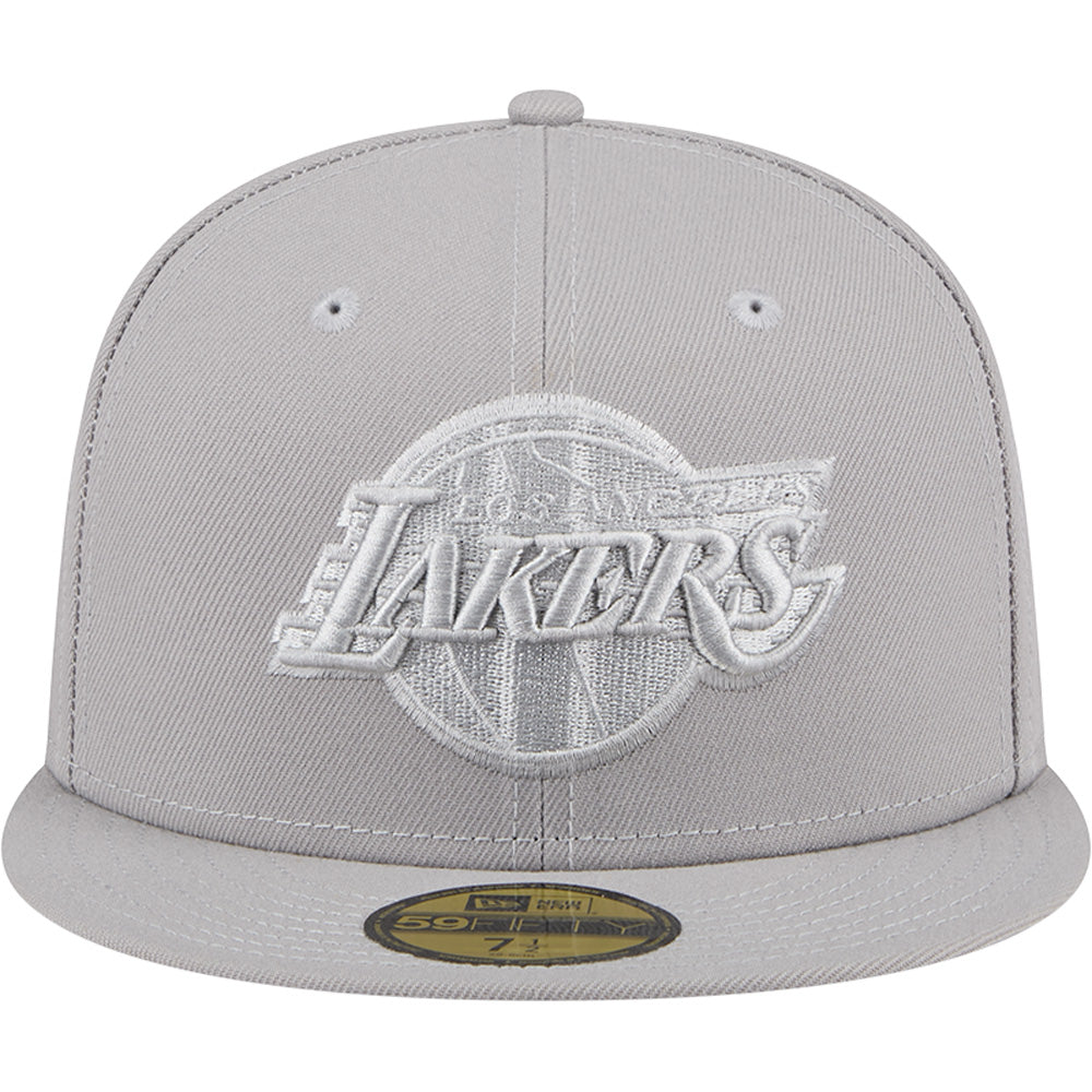 NBA Los Angeles Lakers New Era Gray on Gray 59FIFTY Fitted