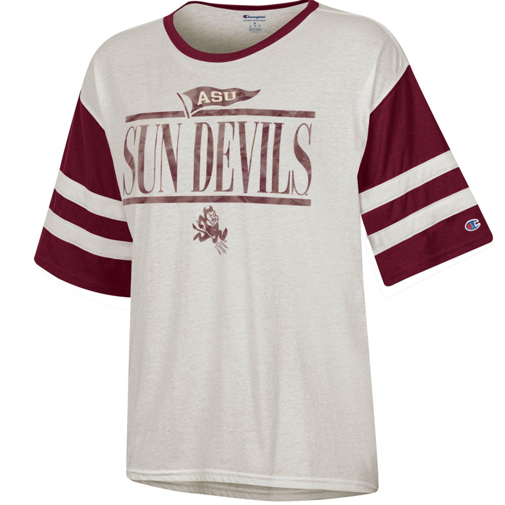 NCAA Arizona State Sun Devils Women&#39;s Champion Stadium Throwback Tee