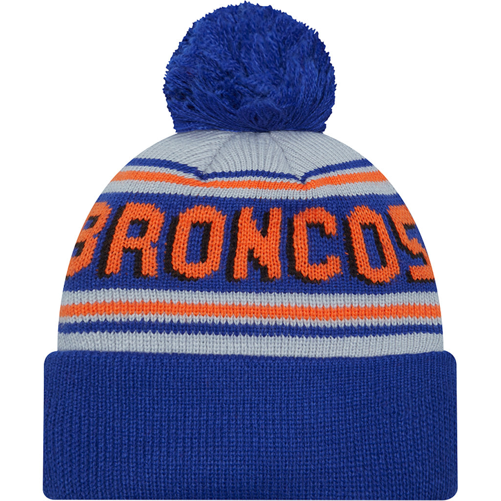 NFL Denver Broncos New Era Pom Wordmark Knit Hat