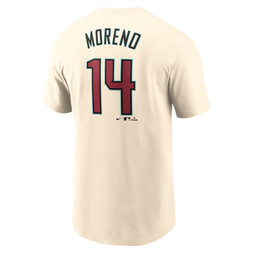 MLB Arizona Diamondbacks Gabriel Moreno Nike FUSE Home Name &amp; Number Tee