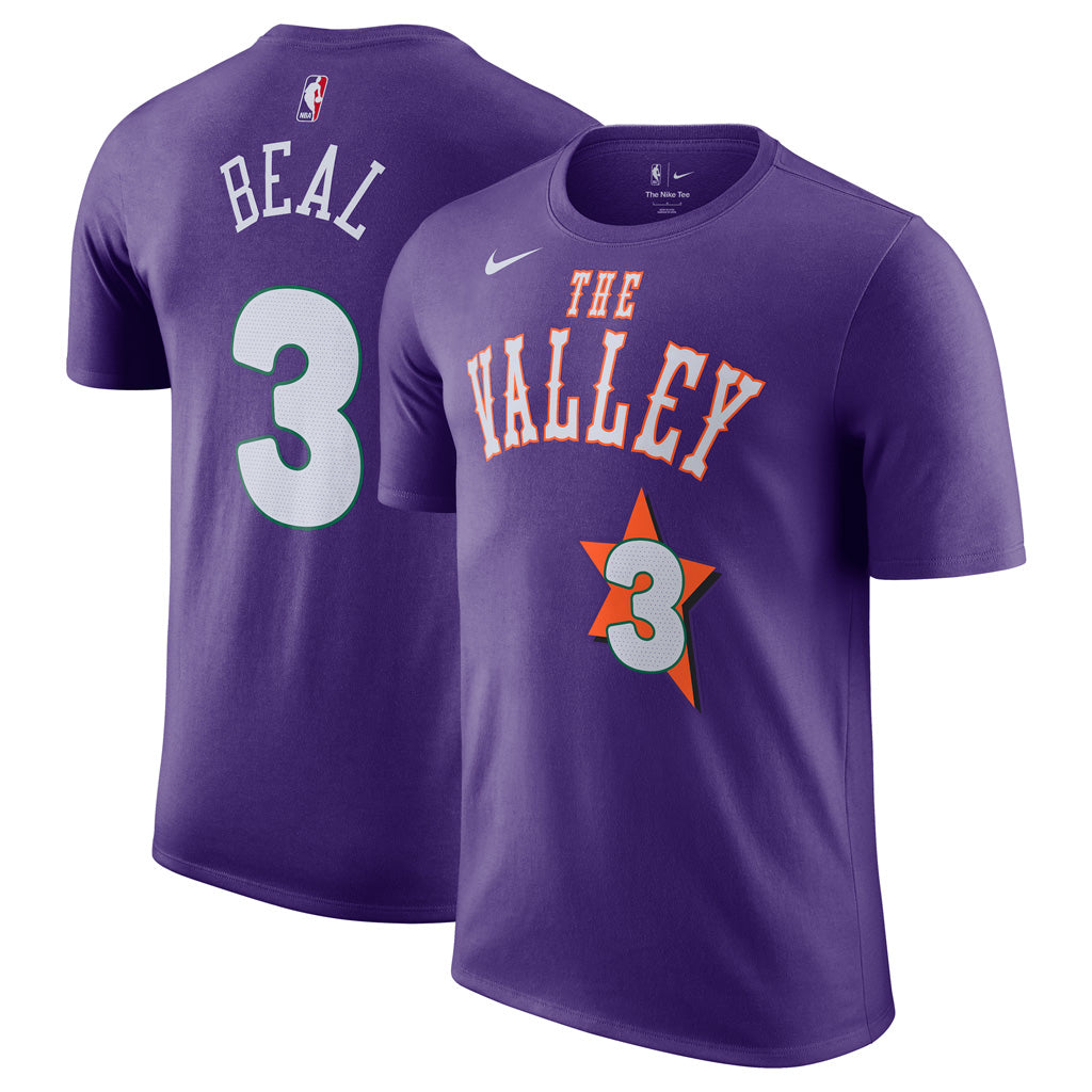 NBA Phoenix Suns Bradley Beal Nike 2024/25 City Edition Name &amp; Number T-Shirt