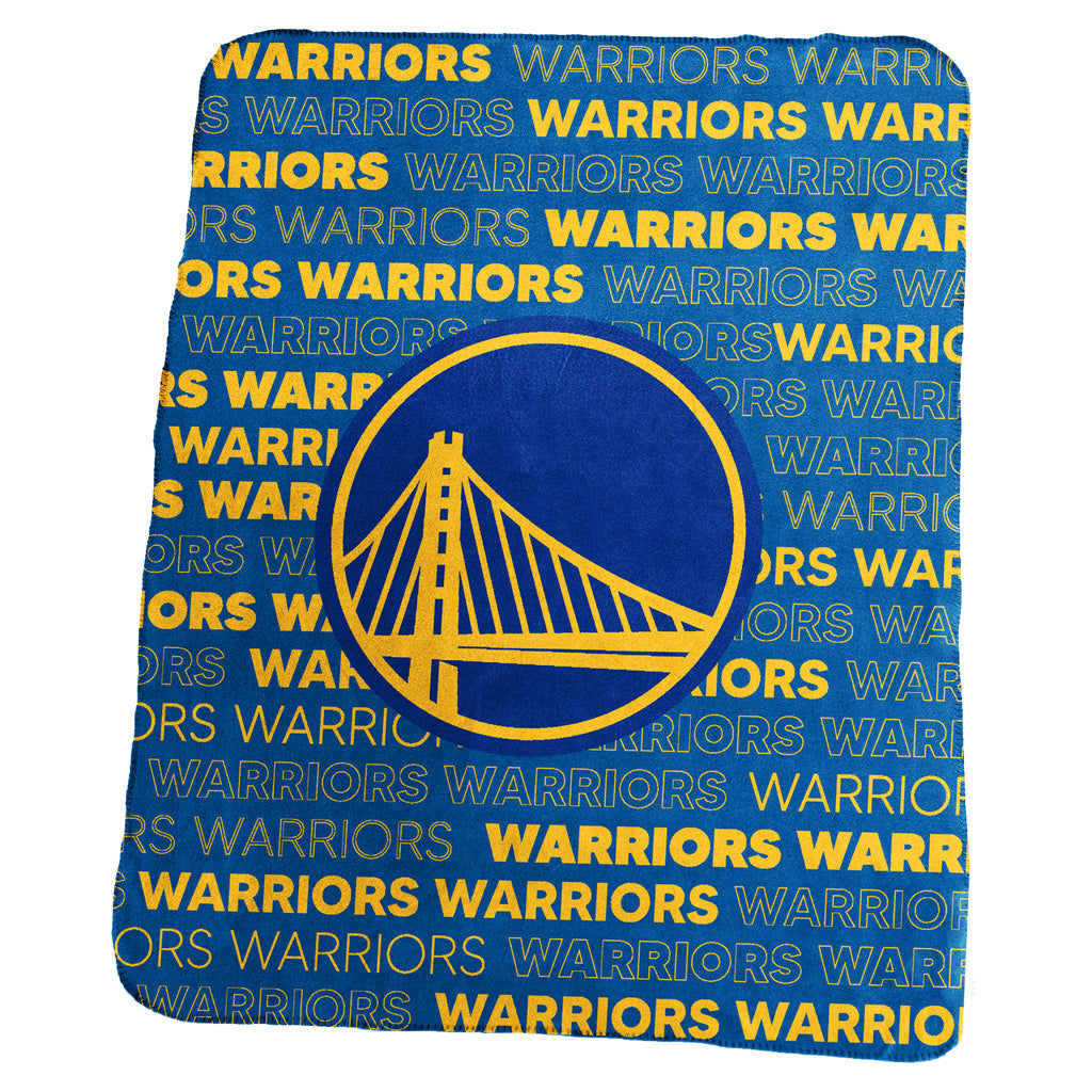 NBA Golden State Warriors Logo Brands 50x60 Classic Fleece Blanket