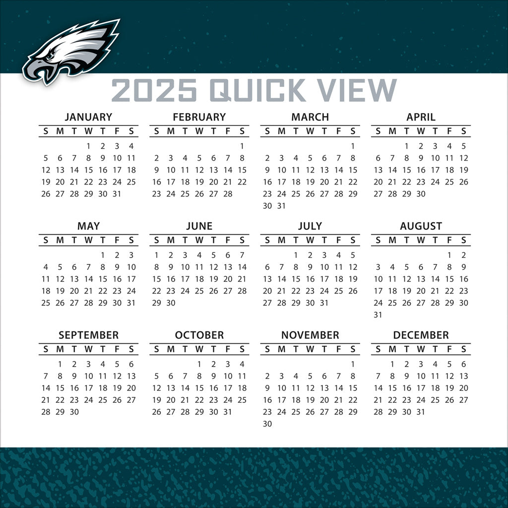 NFL Philadelphia Eagles 2024-2025 Boxed Calendar