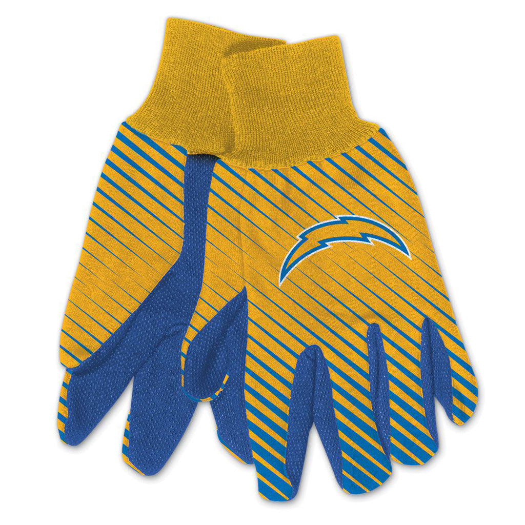 NFL Los Angeles Chargers WinCraft Team Stripe Utility Gloves