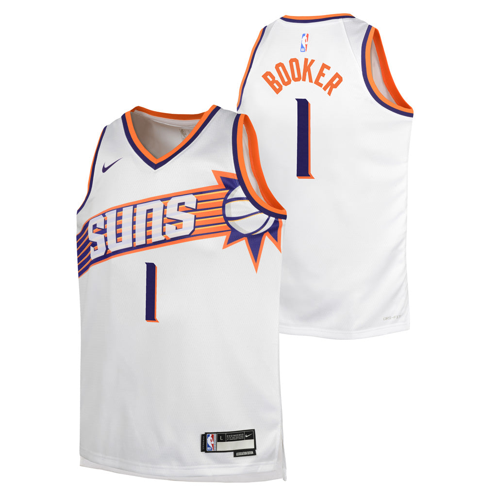 NBA Phoenix Suns Devin Booker Youth Nike Association Swingman Jersey