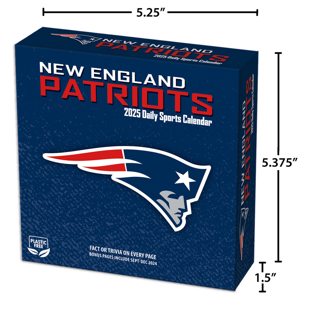 NFL New England Patriots 2024-2025 Boxed Calendar