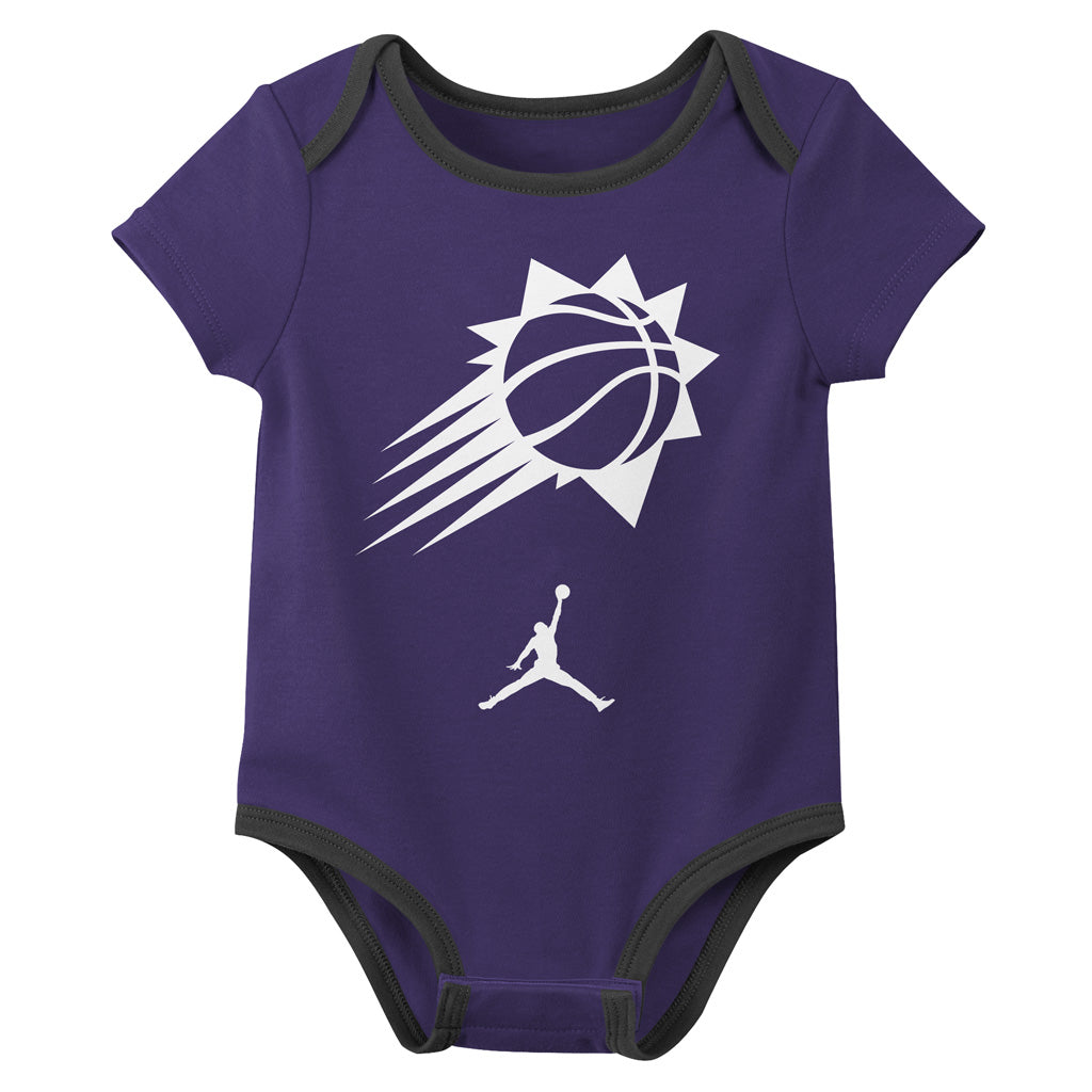 NBA Phoenix Suns Infant Jordan Brand 3 Piece Creeper Set