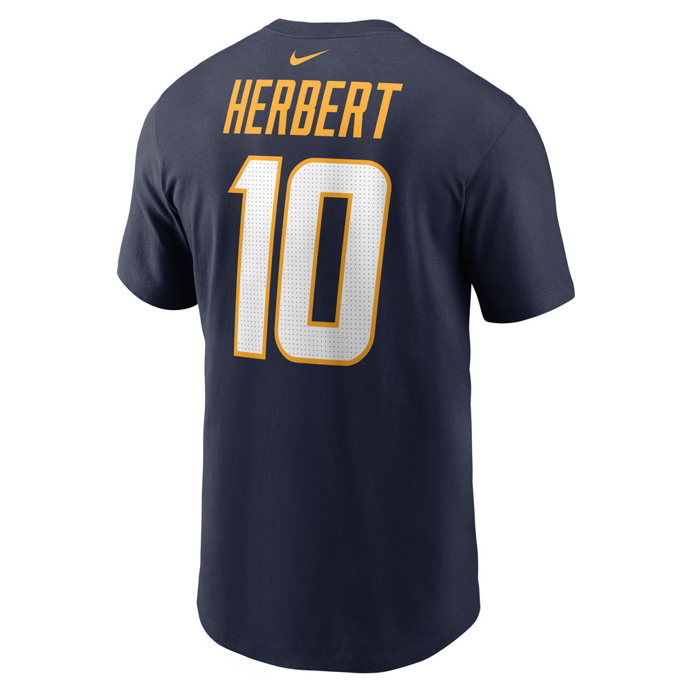 NFL Los Angeles Chargers Justin Herbert Nike Player Pride Name &amp; Number Tee