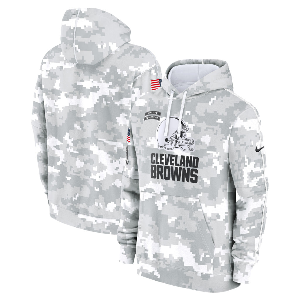 NFL Cleveland Browns Nike 2024 Salute to Service Club Hoodie