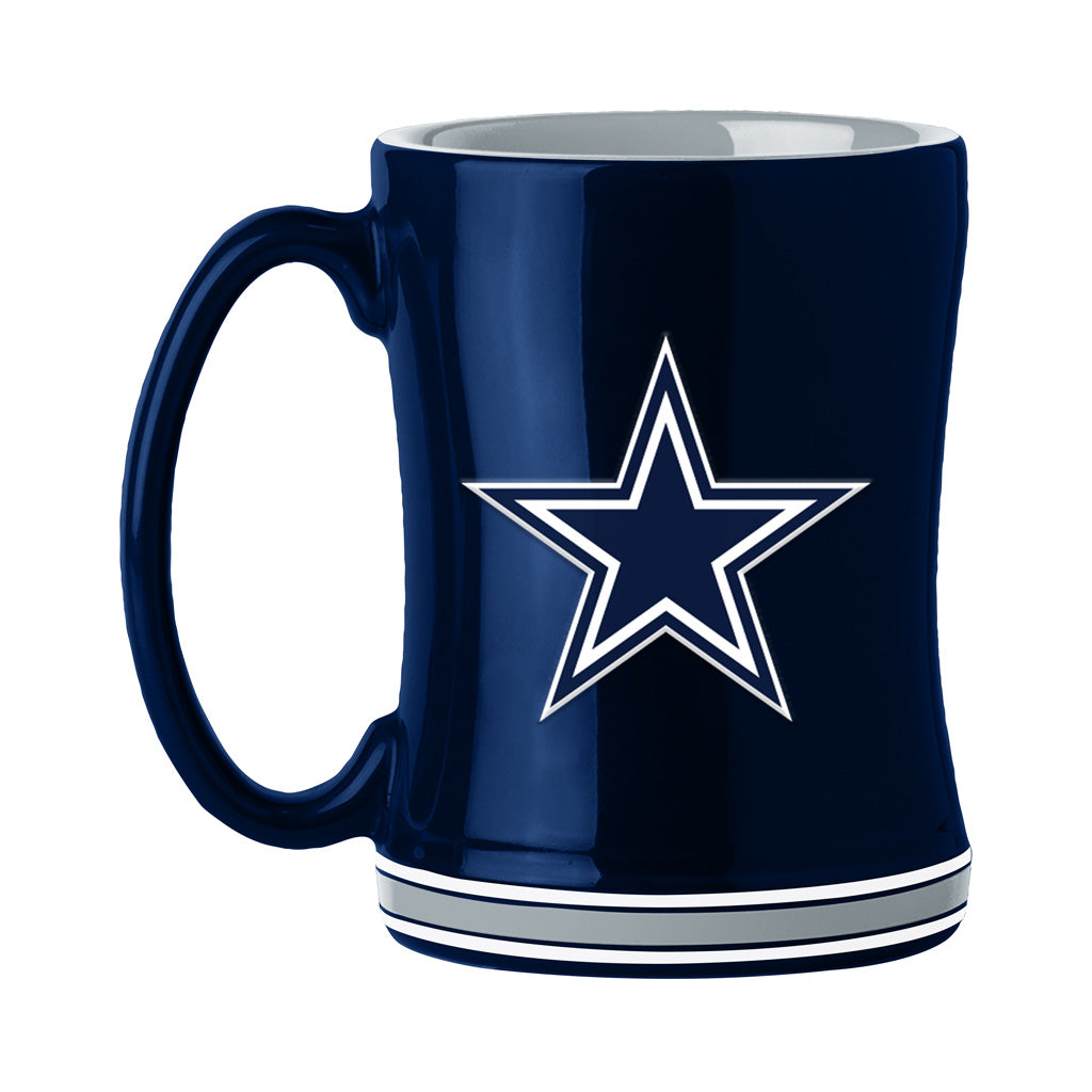 NFL Dallas Cowboys Logo Brands Relief Mug