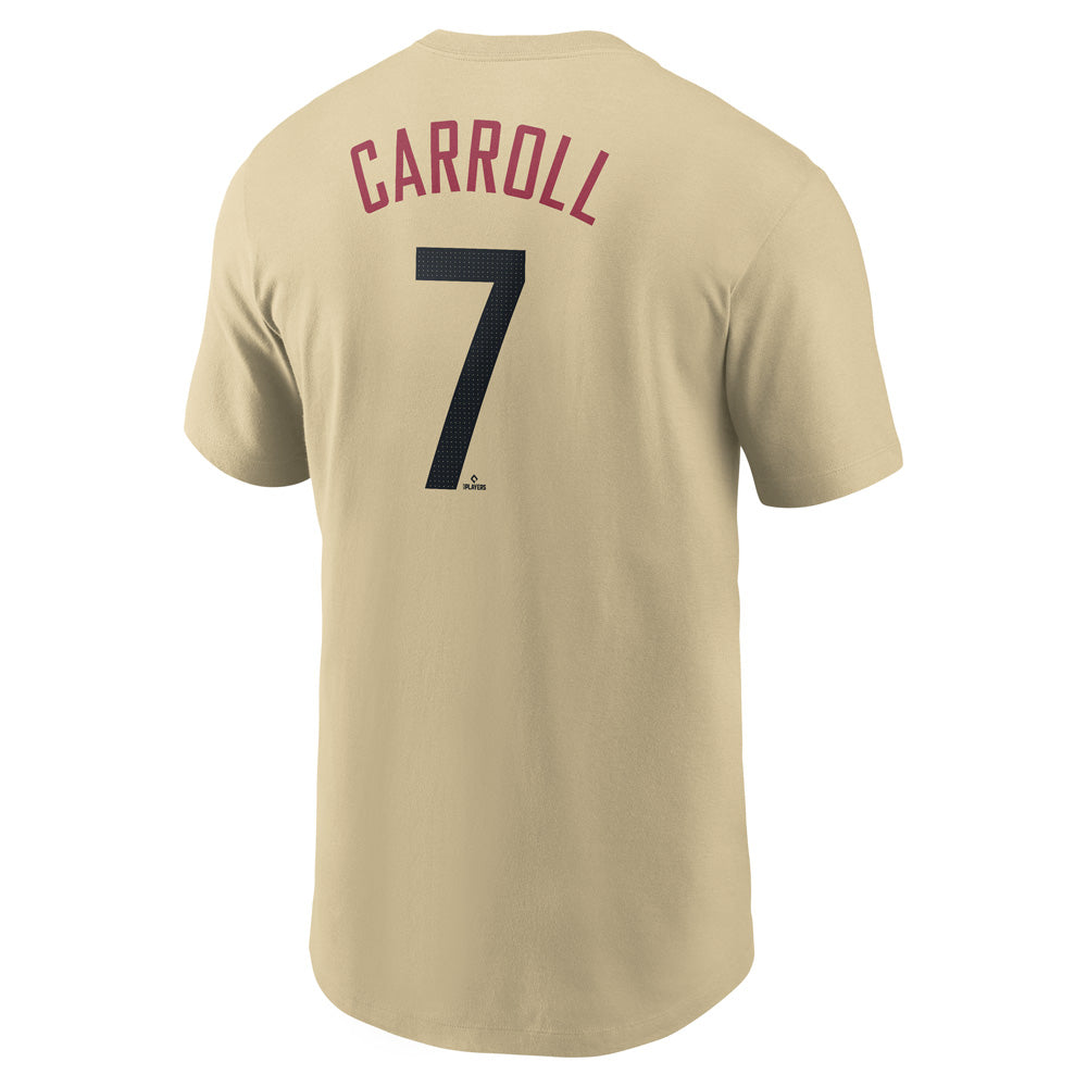 MLB Arizona Diamondbacks Corbin Carroll Nike City Connect Name &amp; Number Tee