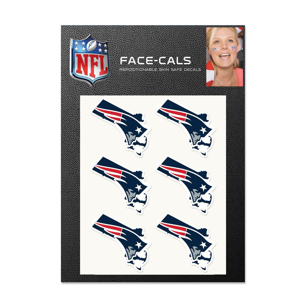 NFL New England Patriots WinCraft 6-Pack State Logo Face-Cals