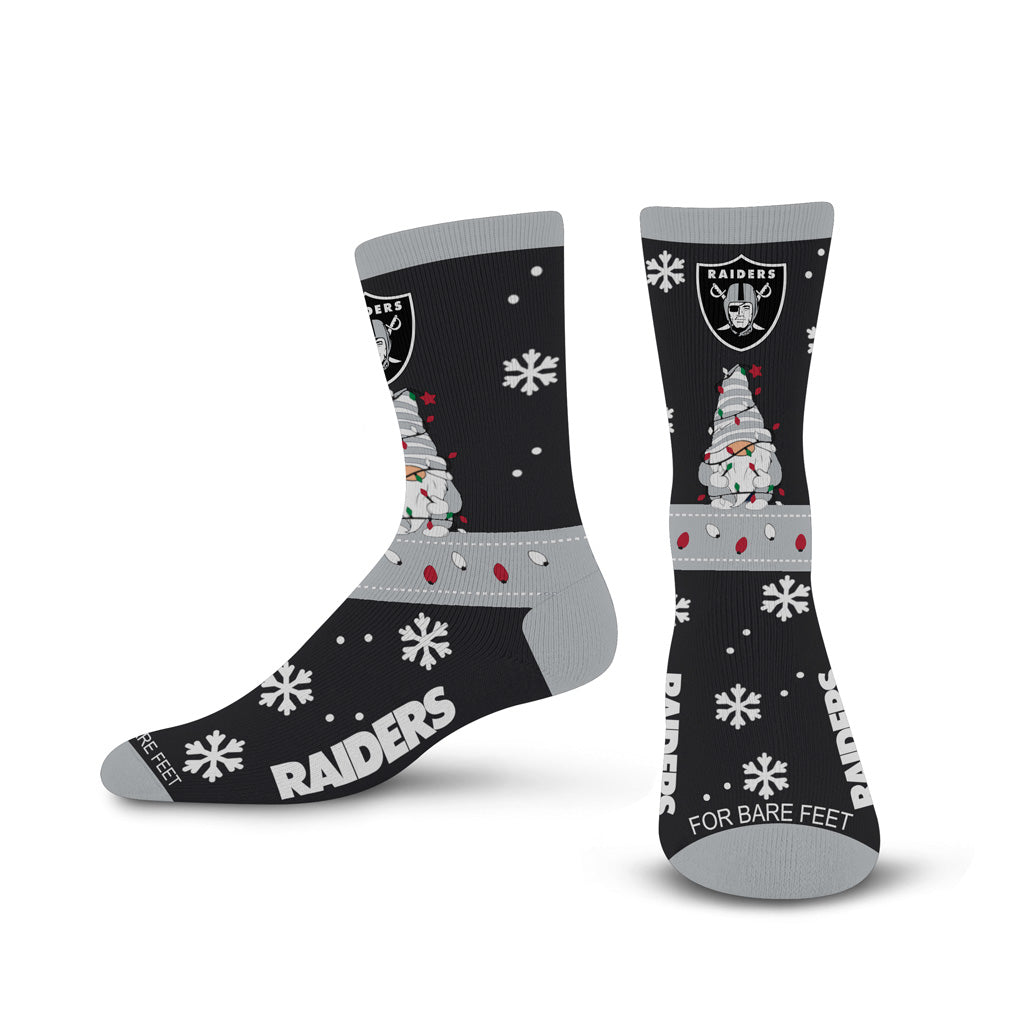 NFL Las Vegas Raiders For Bear Feet Sweater Gnome Socks