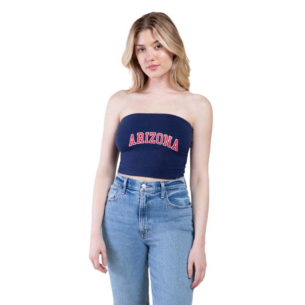 NCAA Arizona Wildcats Women&#39;s Hype &amp; Vice Arched Wordmark Tube Top