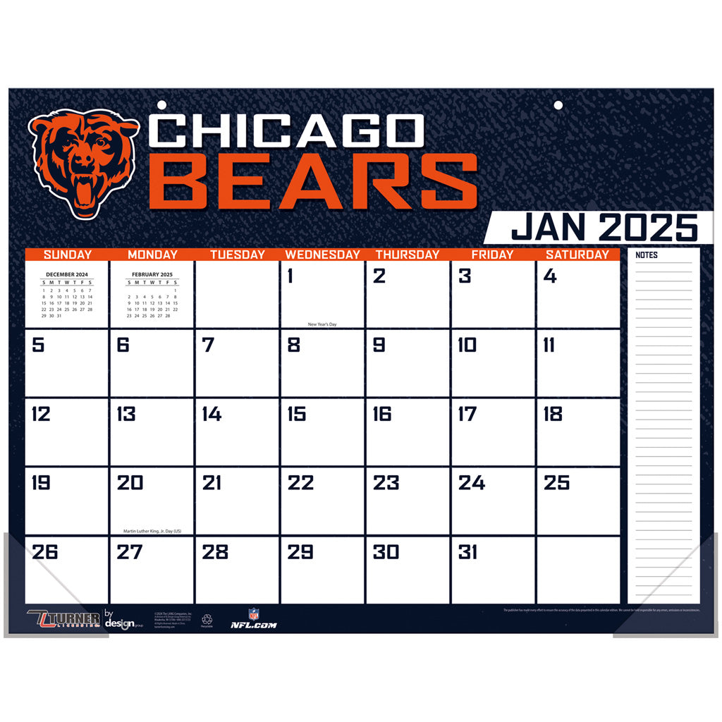 NFL Chicago Bears 2024-2025 Desk Calendar