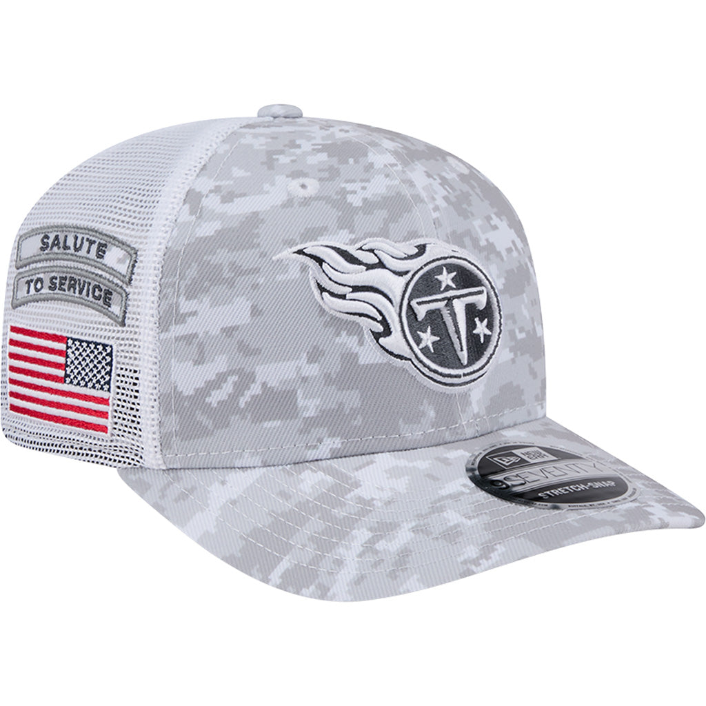 NFL Tennessee Titans New Era 2024 Salute to Service 9SEVENTY Stretch-Snapback Hat