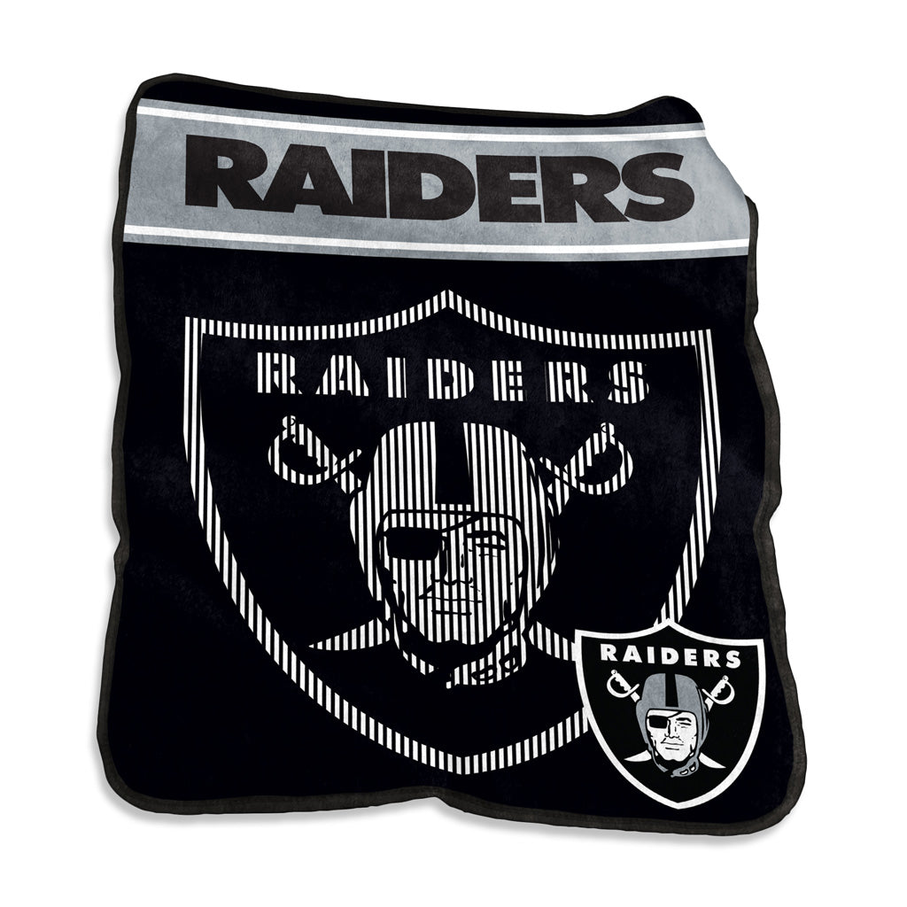 NFL Las Vegas Raiders Logo Brands 60x80 Raschel