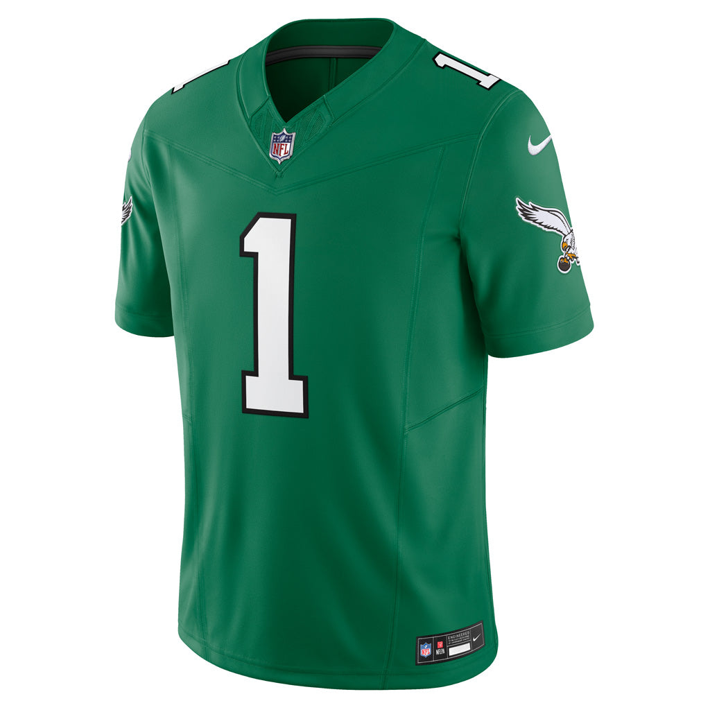 NFL Philadelphia Eagles Jalen Hurts Nike Throwback Vapor F.U.S.E Limited Jersey