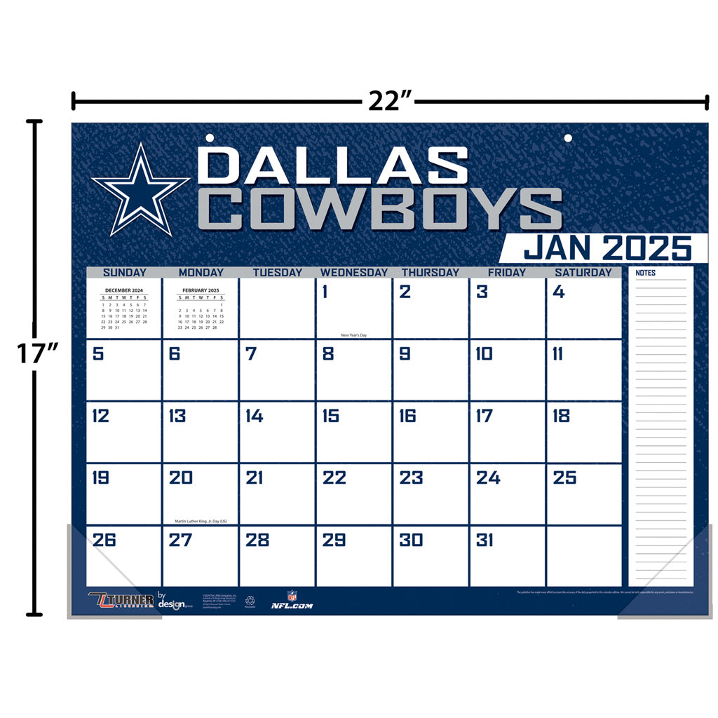 NFL Dallas Cowboys 2024-2025 Desk Calendar