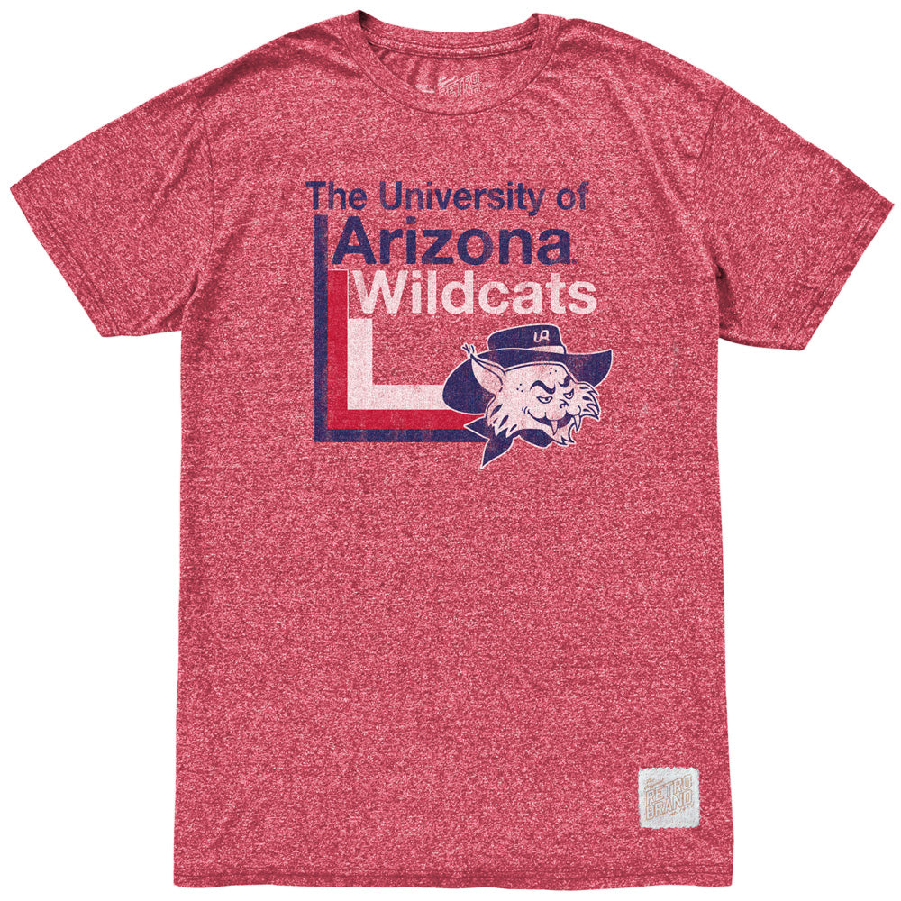 NCAA Arizona Wildcats Retro Brand Squared Mock Twist Tee