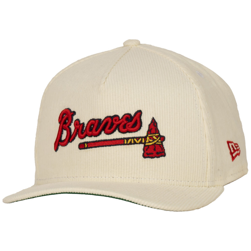 MLB Atlanta Braves New Era Chrome Corduroy A-Frame 9FIFTY Snapback Hat