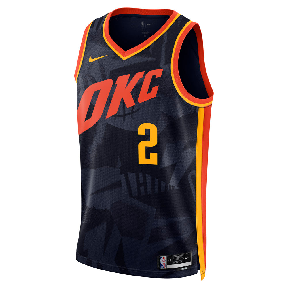 NBA Oklahoma City Thunder Shai Gilgeous-Alexander Nike 2023/24 City Edition Swingman Jersey