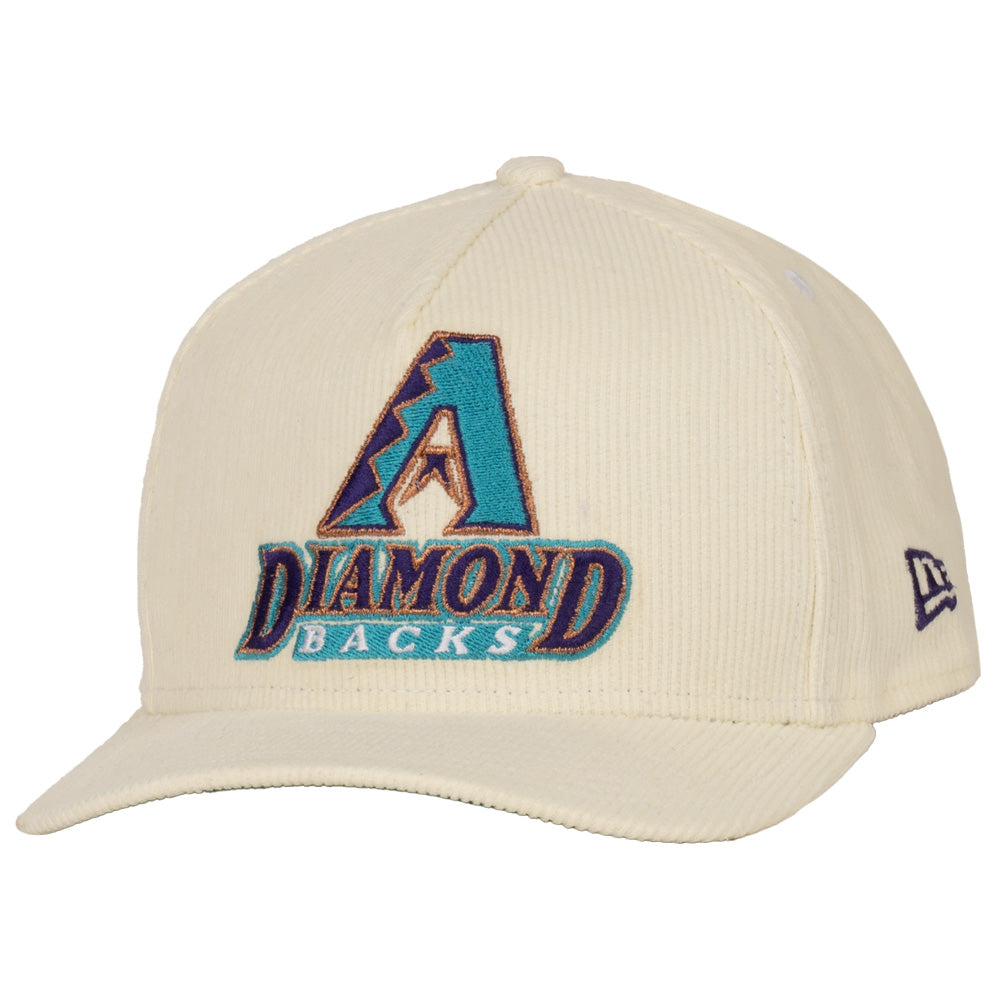 MLB Arizona Diamondbacks New Era Stacked Chrome Corduroy A-Frame 9FIFTY Snapback Hat