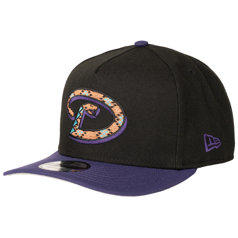 MLB Arizona Diamondbacks New Era Two-Tone Cooperstown Snakeskin A-Frame 9FIFTY Snapback