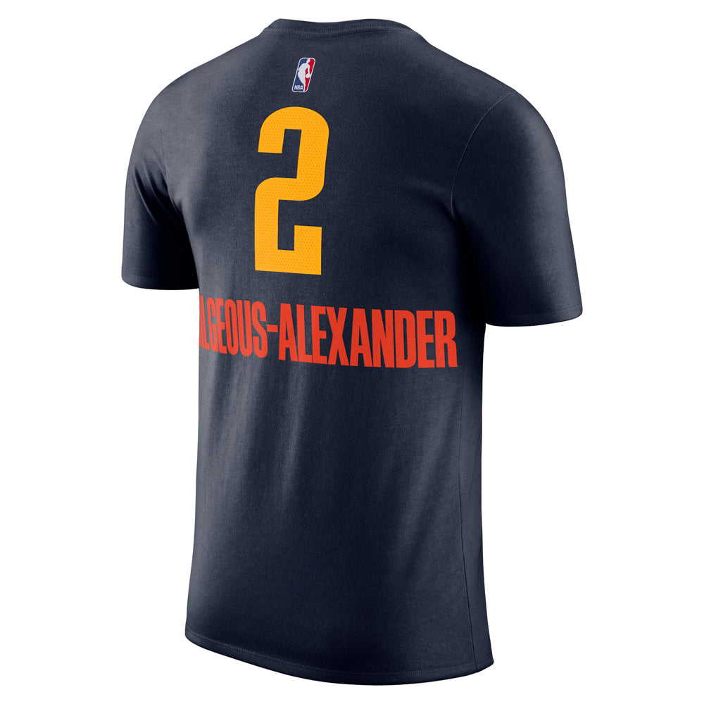 NBA Oklahoma City Thunder Shai Gilgeous-Alexander Nike 2023/24 City Edition Name &amp; Number Tee