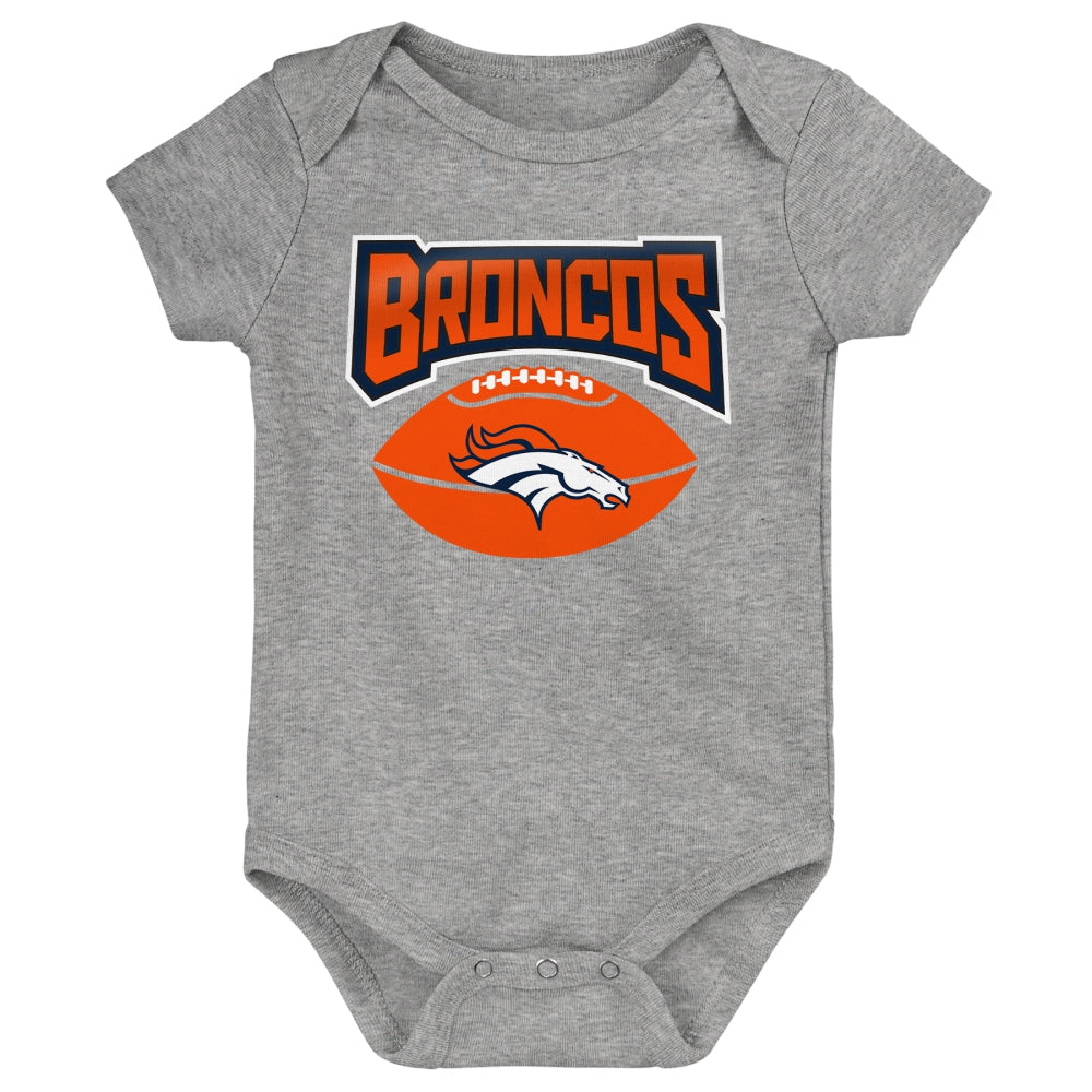 NFL Denver Broncos Infant Outerstuff Game On 3-Piece Onesie Set